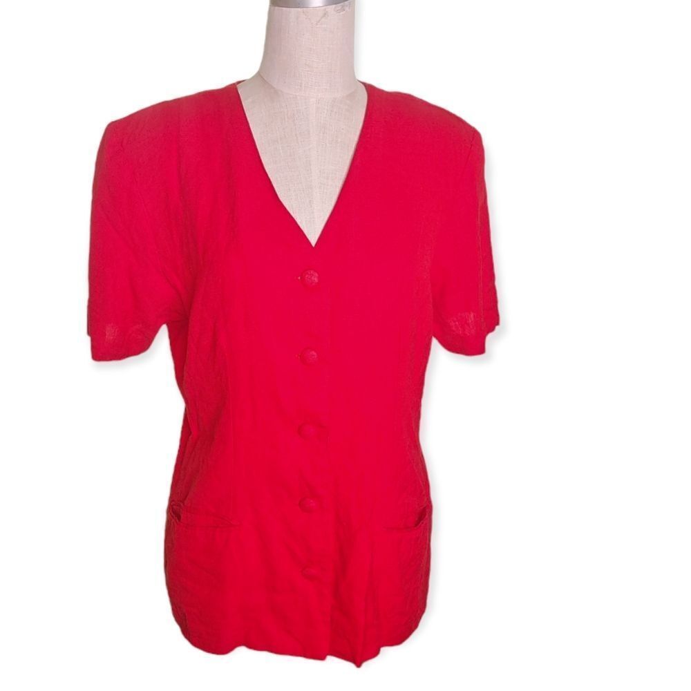 Vintage Ellen Figg Linen Style Blazer